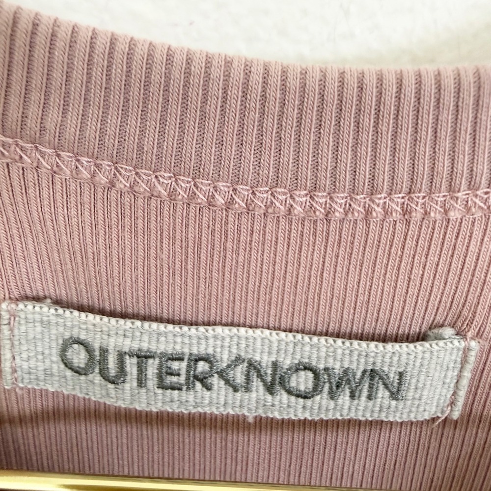 Outerknown Blush Ribbed High-Neck Tank - Picture 5 of 7